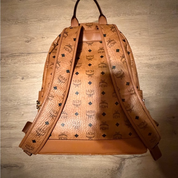 MCM Tan Leather Backpack for Men - Picture 8 of 8